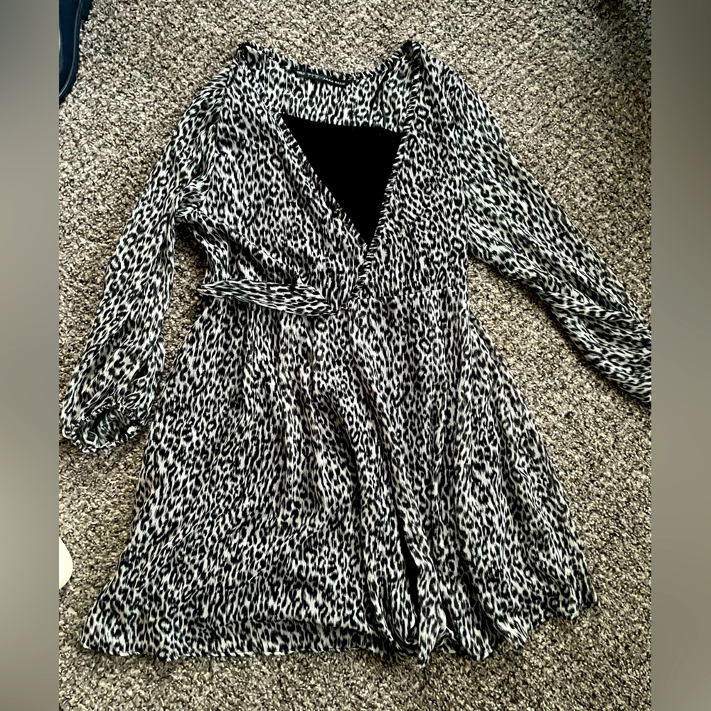 Zara Long Sleeve Wrap Dress